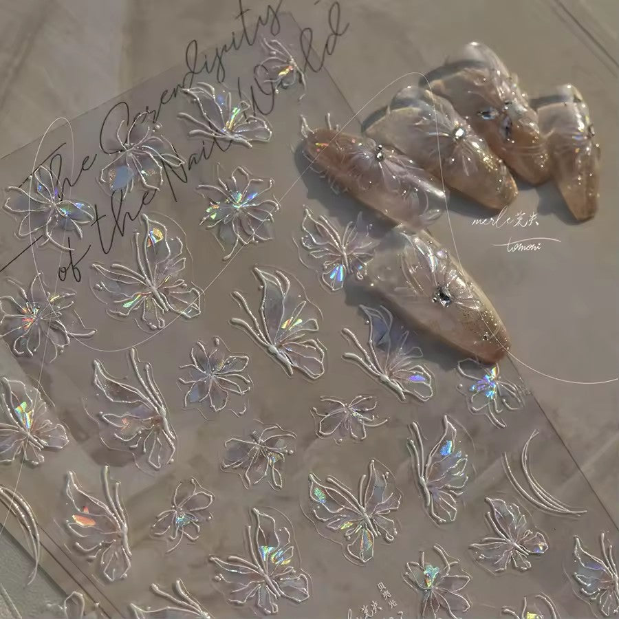 Tomoni Nailart MS533 - Butterfly Nail Sticker