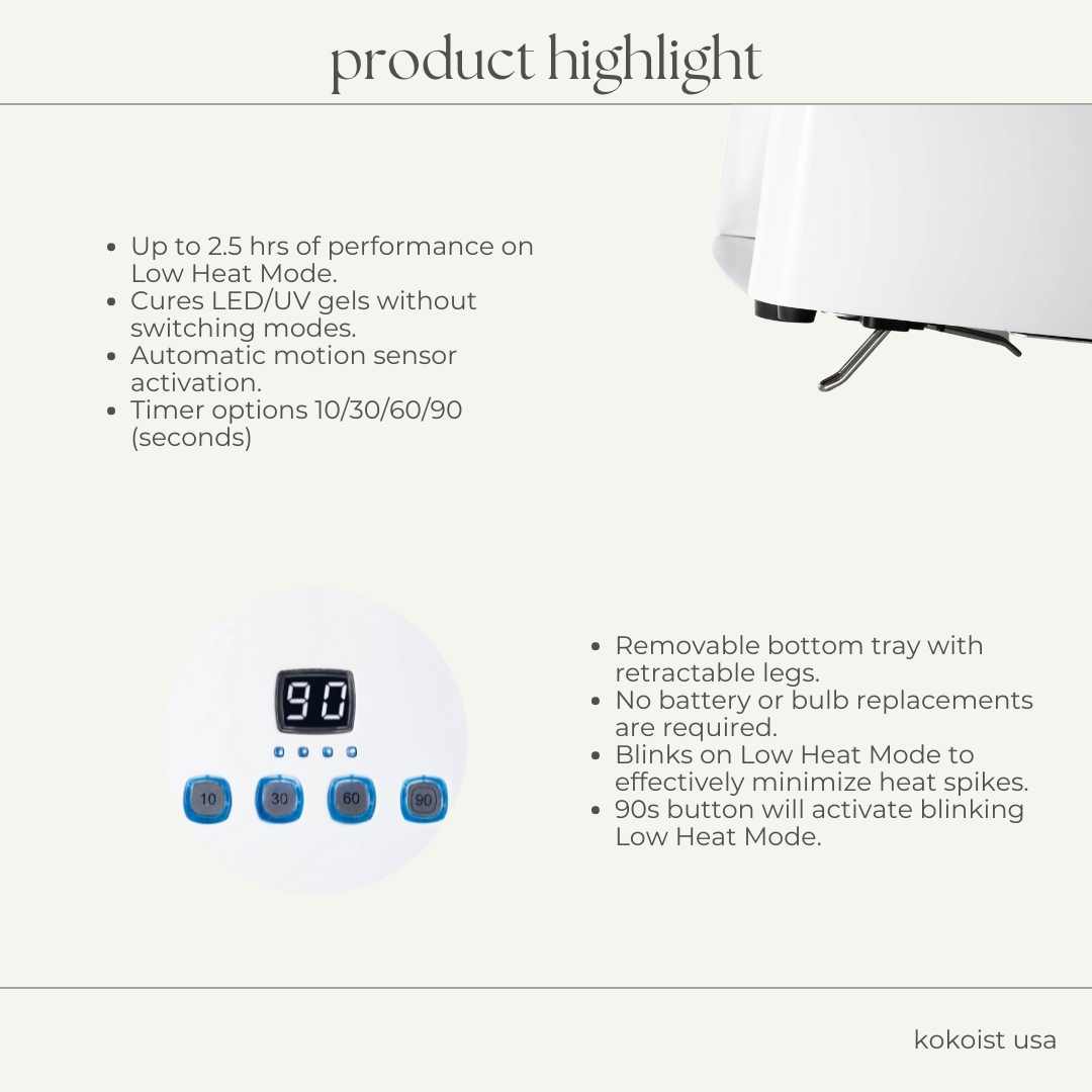 Kokoist - LE BLANC Hybrid LED/UV Cordless Light