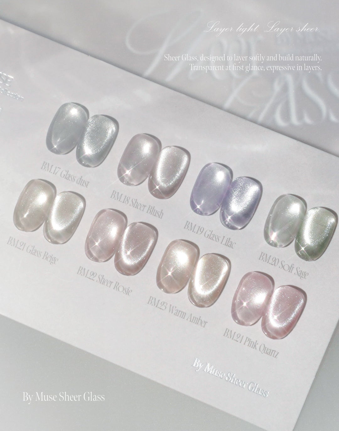 By Muse - Sheer Glass Collection (8 Colors)