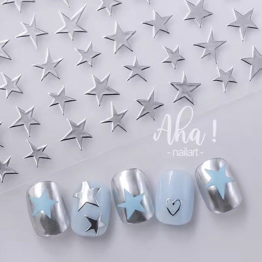 Aha 77-04 - Star Nail Stickers (Silver)