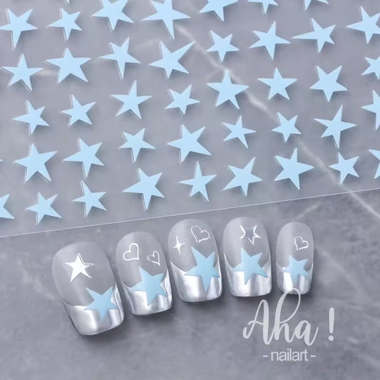 Aha 77-06 - Star Nail Stickers (Blue)