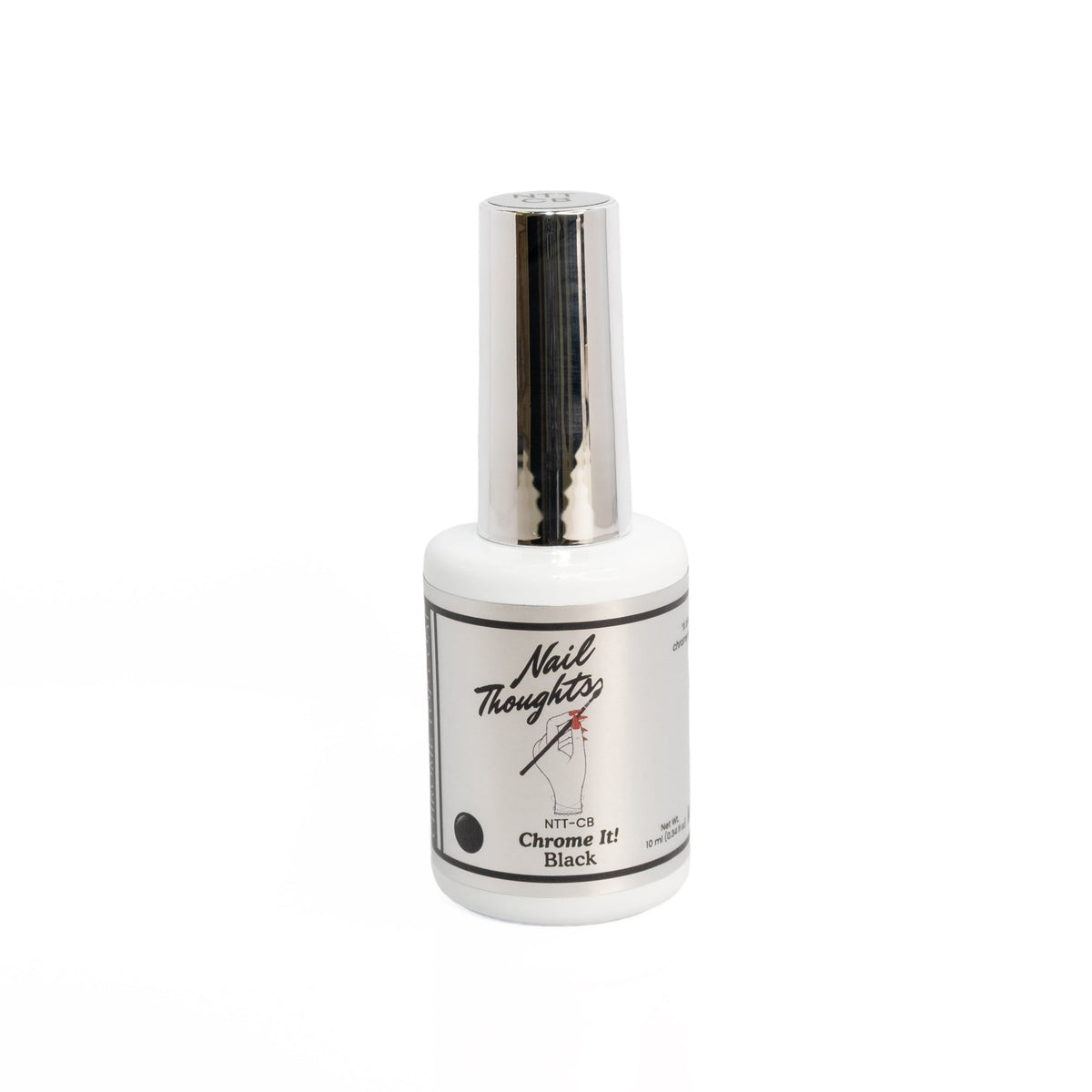 Nail Thoughts - NTT-CB Chrome It! Black Non-Wipe Gel