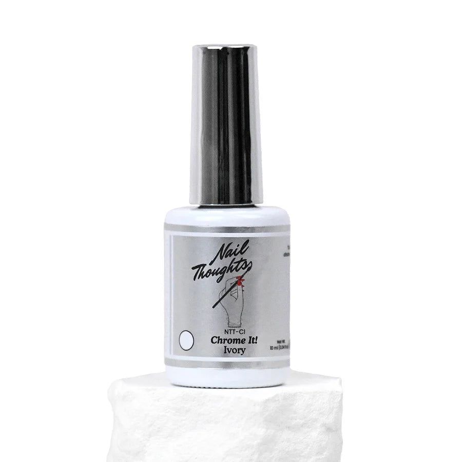Nail Thoughts - NTT-CI Chrome It! Ivory Non-wipe Gel