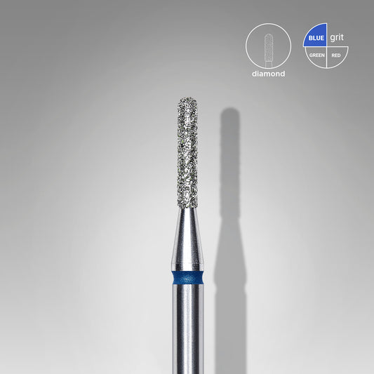 Staleks diamond drill bit rounded cylinder blue EXPERT head diameter 1,4mm / working part 8mm