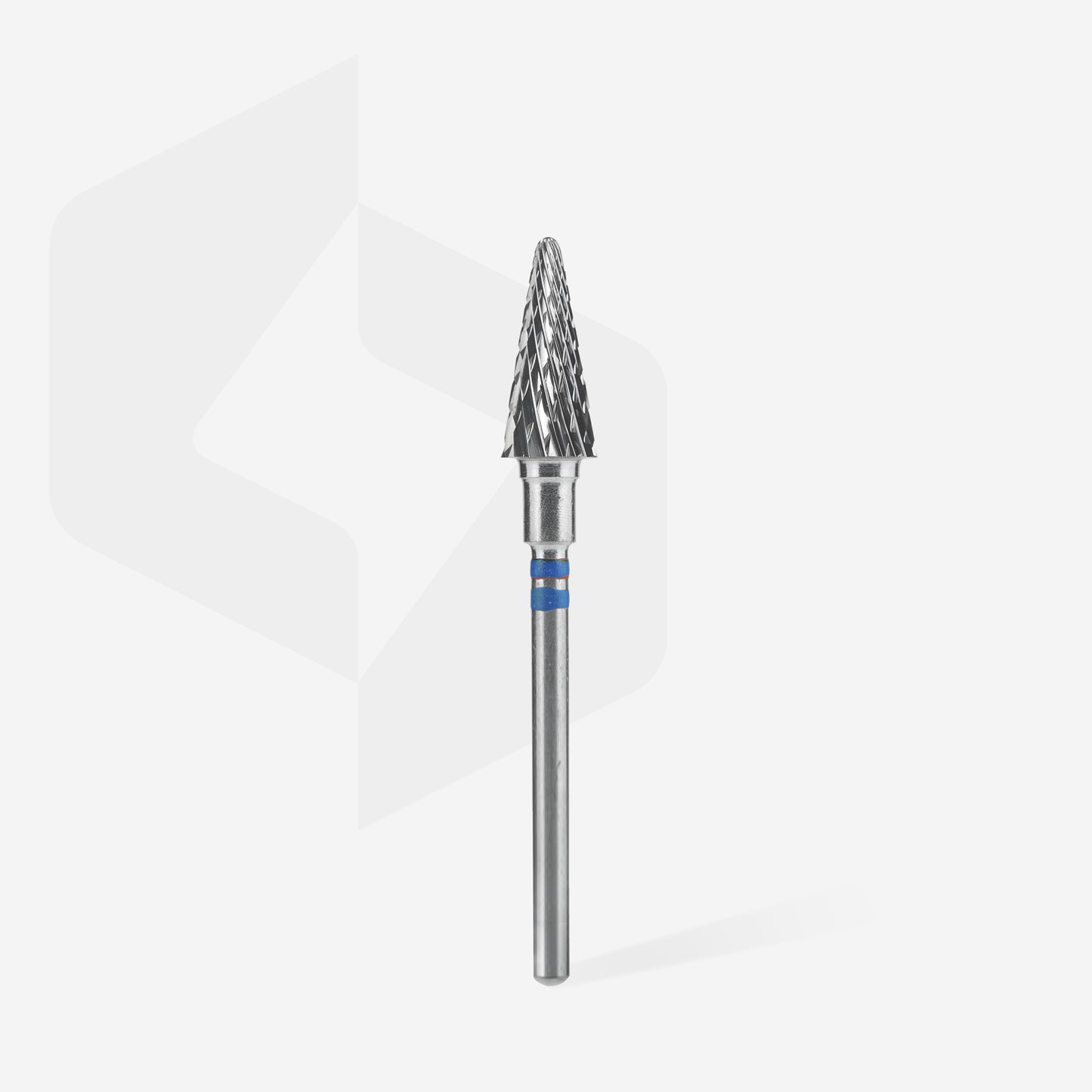 Staleks carbide nail drill bit for left-handed users cone blue EXPERT head diameter 6 mm / working part 14 mm