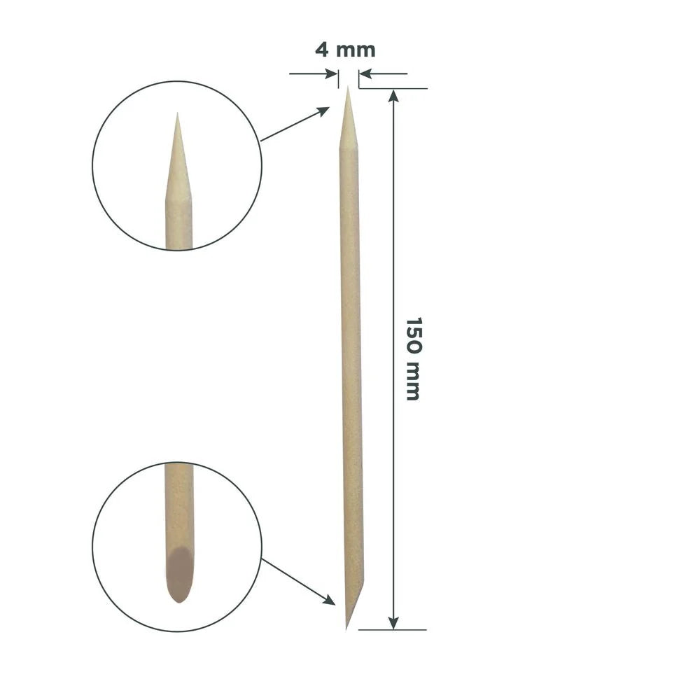 Staleks Orange Stick EXPERT Wooden 150mm (100pcs)