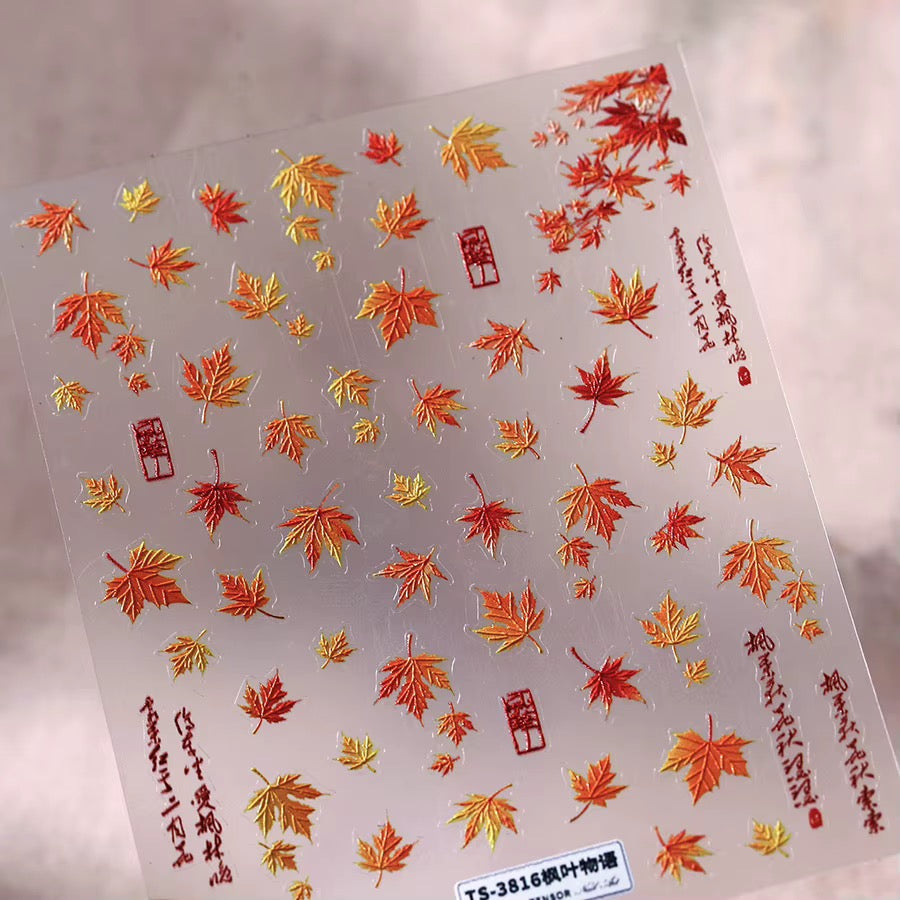 Tensor TS3816 - Fall Leaf Nail Stickers