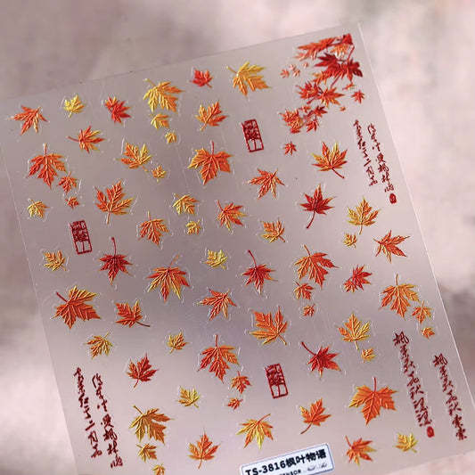 Tensor TS3816 - Fall Leaf Nail Stickers