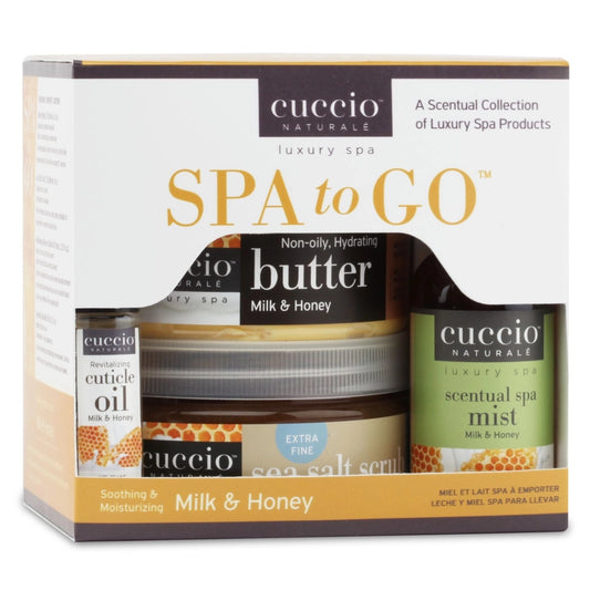 Cuccio - Spa to Go (Milk & Honey) 4 pcs Set